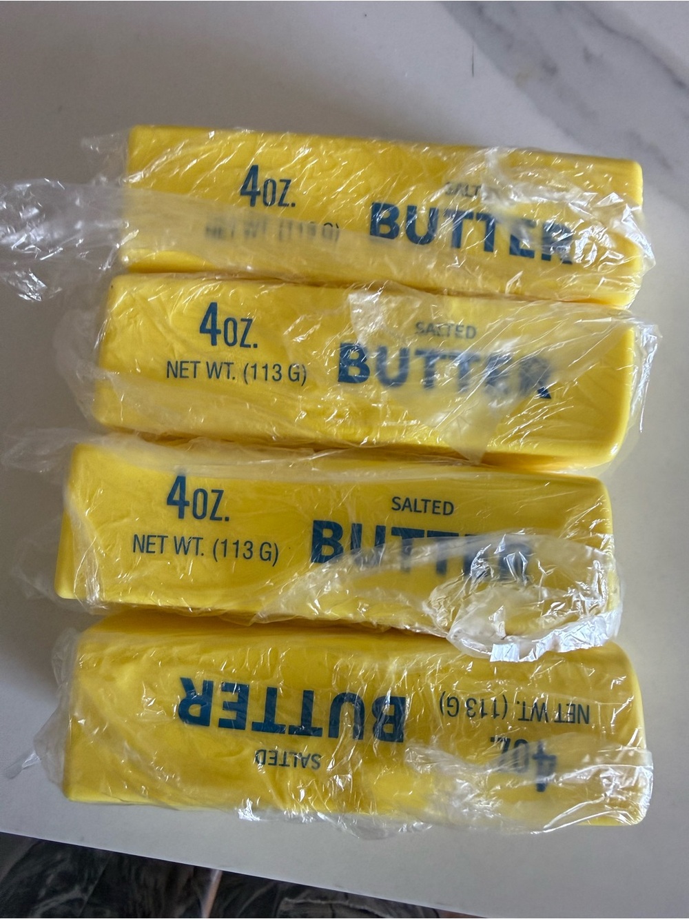 Pack of Yellow Salted Butter Sticks